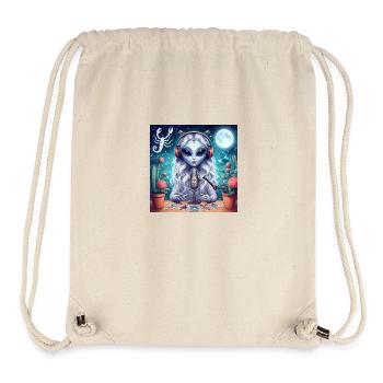 Voyante scorpion - Sac à cordon recyclé Stanley/Stella - blanc naturel - Devant