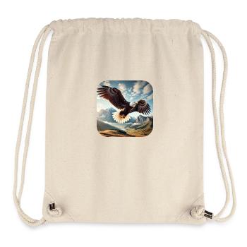 Bald eagle - Stanley/Stella Recycled Gym Bag - natural - Front