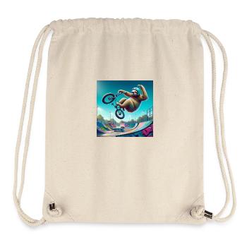 Sloth Wanderer BMX Freestyle - Stanley/Stella recycelter Gym Bag - Naturweiß - Vorne