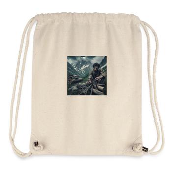 Wilderness survival - Stanley/Stella Recycled Gym Bag - natural - Front