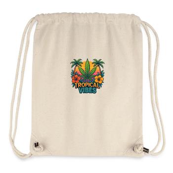 TropicalVibes - Stanley/Stella recycelter Gym Bag - Naturweiß - Vorne