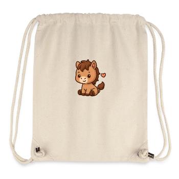 Kleines Pony – verspielt & liebenswert - Stanley/Stella recycelter Gym Bag - Naturweiß - Vorne