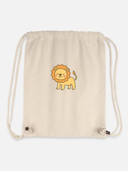 cute lion - Stanley/Stella Recycled Gym Bag - natural