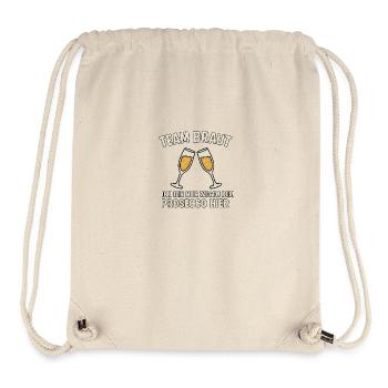 Drôle d’équipe chemise de mariée enterrement de vie de garçon femme - Sac à cordon recyclé Stanley/Stella - blanc naturel - Devant