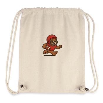 American Football - Bear - Stanley/Stella Recycled Gym Bag - natural - Front