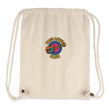 Bass Lover Club Chemise avec basse électrique - Sac à cordon recyclé Stanley/Stella - blanc naturel - Devant