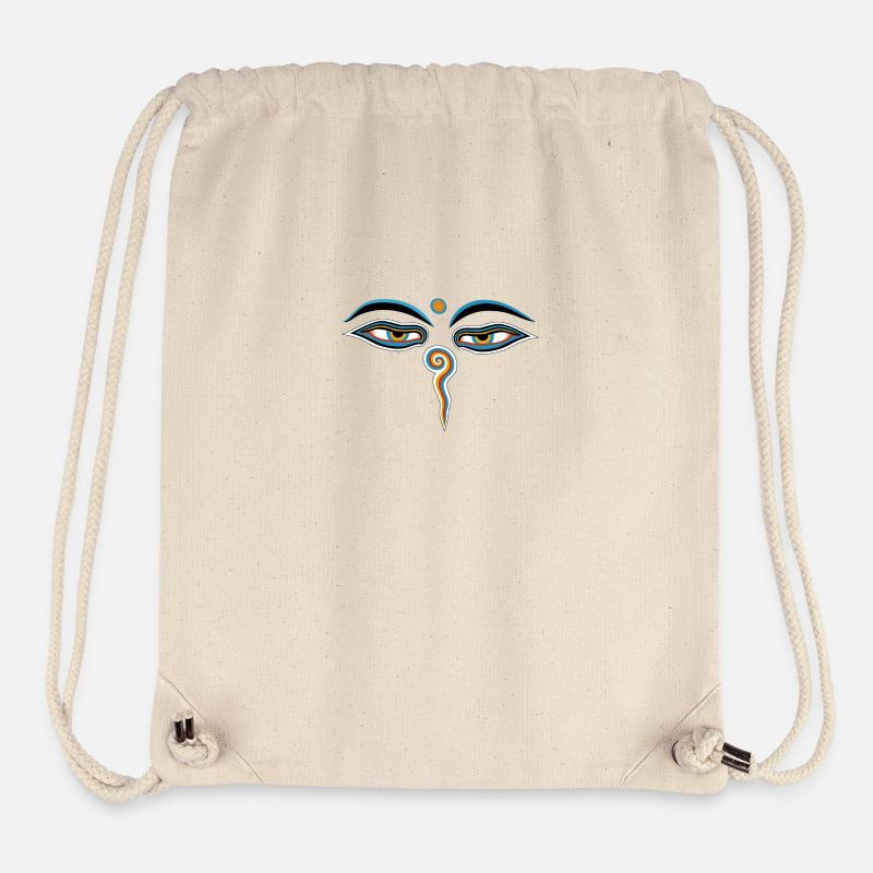 buddha eyes - Stanley/Stella recycelter Gym Bag - Naturweiß