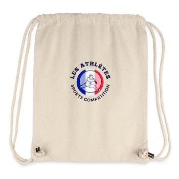Les Athlètes Sports Compétition - Sac à cordon recyclé Stanley/Stella - blanc naturel - Devant