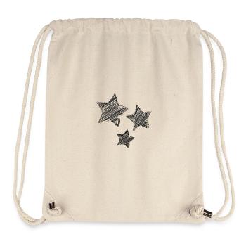 STAR. STARS. CHRISTMAS. CHRISTMAS. NEW YEAR'S DAY - Stanley/Stella Recycled Gym Bag - natural - Front