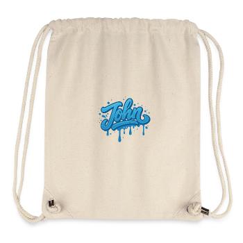 Graffiti JOHN Name Geschenk Ideal Druckbar auf t - Stanley/Stella recycelter Gym Bag - Naturweiß - Vorne