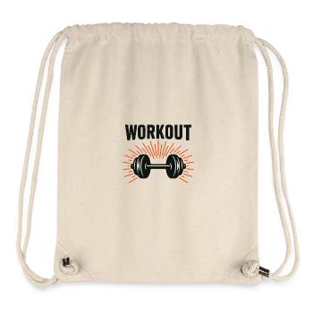 Langhantel-Burst-Drive - Stanley/Stella recycelter Gym Bag - Naturweiß - Vorne