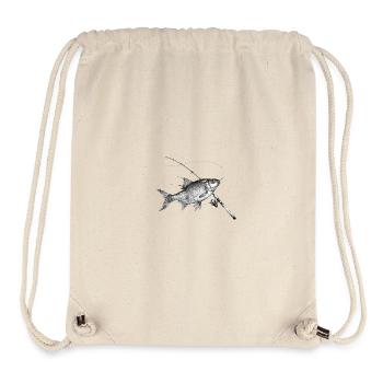 Rotauge Plötze Fisch Rute Angeln Ink - Stanley/Stella recycelter Gym Bag - Naturweiß - Vorne