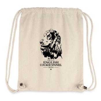 Cocker anglais Épagneul Maman Chien Chien Wilsigns - Sac à cordon recyclé Stanley/Stella - blanc naturel - Devant