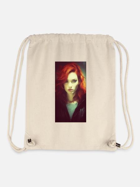 Red - Stanley/Stella Recycled Gym Bag - natural