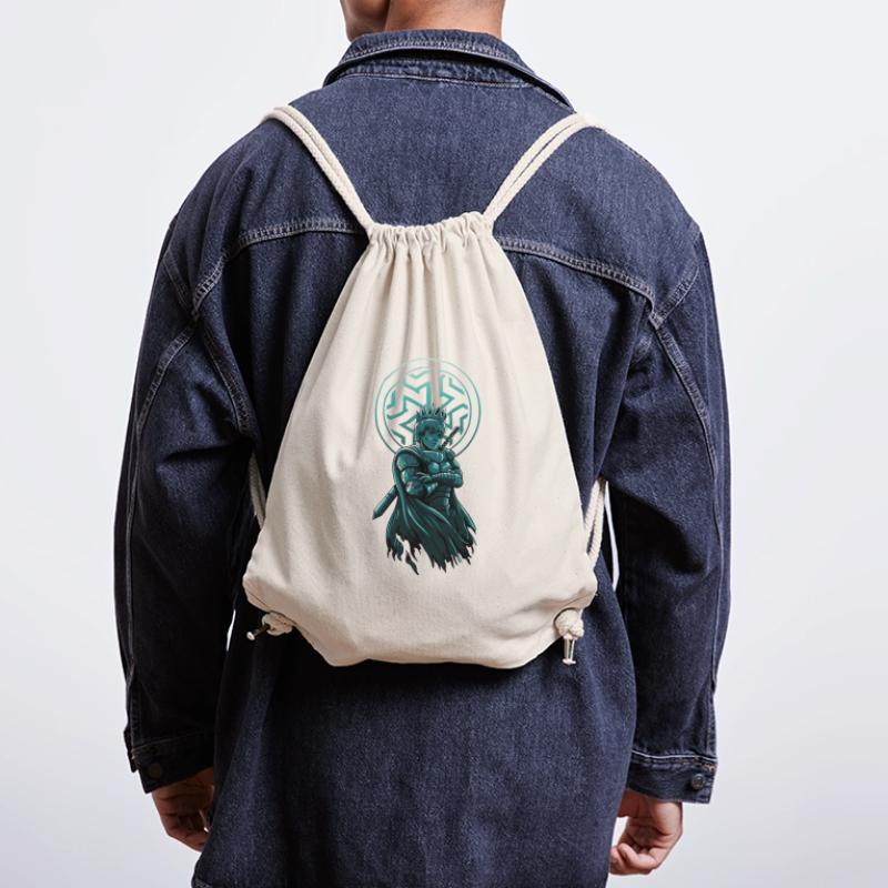 Tabletop Warrior: Crow Lover with Sword - Unique Stanley/Stella Recycled Gym Bag