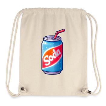 Getränkedose - Retro Getränkedose - Stanley/Stella recycelter Gym Bag - Naturweiß - Vorne