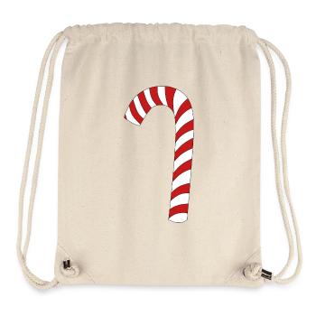 Canne de Noël - Sac à cordon recyclé Stanley/Stella - blanc naturel - Devant