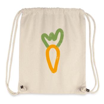 Retro Karotte Shirt - handgezeichnet - Stanley/Stella recycelter Gym Bag - Naturweiß - Vorne
