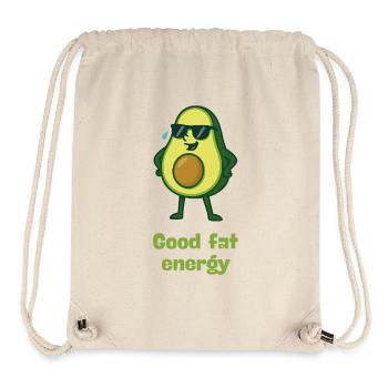 Avocado Power – Good Fat Energy Cartoon - Stanley/Stella Recycled Gym Bag - natural - Front