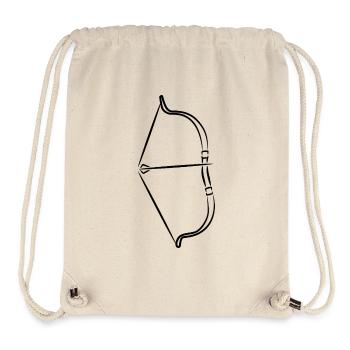 Bow and arrow sketch - Stanley/Stella Recycled Gym Bag - natural - Front