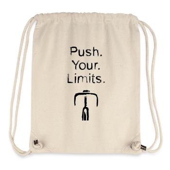 Push Your Limits Rennrad Spruch – Fahrrad T-Shirt - Stanley/Stella recycelter Gym Bag - Naturweiß - Vorne
