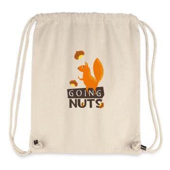 Going nuts- Eichhörnchen dreht durch verrückt irre - Stanley/Stella recycelter Gym Bag - Naturweiß - Vorne