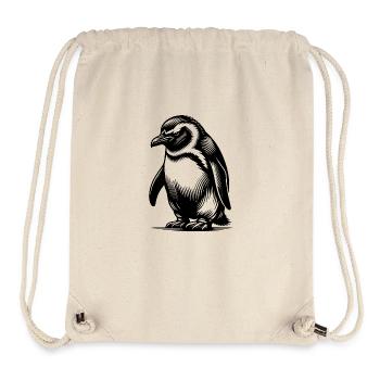 Cunning Clever Kids Penguin Tattoo Style - Stanley/Stella Recycled Gym Bag - natural - Front