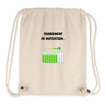 MOTIVIERENDE BELASTUNG - Stanley/Stella recycelter Gym Bag - Naturweiß - Vorne