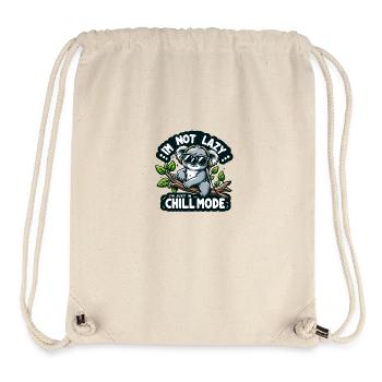 I'm not Lazy I'm in Chill Mode - Stanley/Stella recycelter Gym Bag - Naturweiß - Vorne