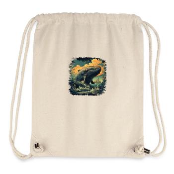 whale greenman birthday irish accent greendale - Stanley/Stella recycelter Gym Bag - Naturweiß - Vorne