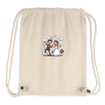 Gemeinsam stark zum Poltern. - Stanley/Stella recycelter Gym Bag - Naturweiß - Vorne