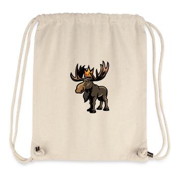 Moose Comic Crown - Stanley/Stella Recycled Gym Bag - natural - Front