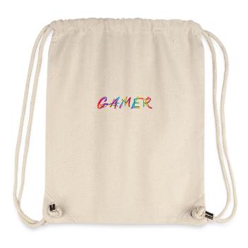 Gamer - Stanley/Stella recycelter Gym Bag - Naturweiß - Vorne
