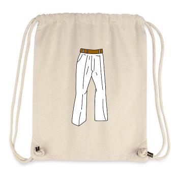weisse hose - Stanley/Stella recycelter Gym Bag - Naturweiß - Vorne