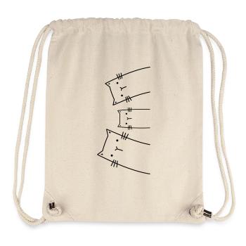 Cat Family Cats Gift Idea - Stanley/Stella Recycled Gym Bag - natural - Front
