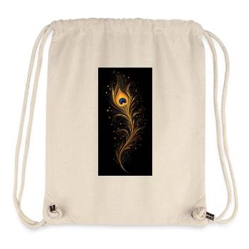 Plume de paon - Sac à cordon recyclé Stanley/Stella - blanc naturel - Devant