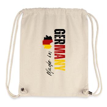 Fabriqué en Allemagne, conception verticale - Sac à cordon recyclé Stanley/Stella - blanc naturel - Devant