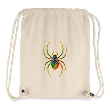 Araignée Kaléidoscope Golden Shine - Sac à cordon recyclé Stanley/Stella - blanc naturel - Devant