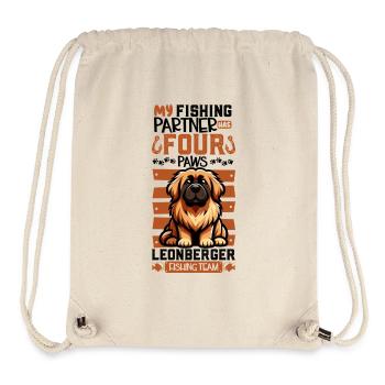 Angeln und Leonberger - Stanley/Stella recycelter Gym Bag - Naturweiß - Vorne