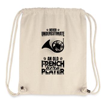 Alter Waldhornspieler - Stanley/Stella recycelter Gym Bag - Naturweiß - Vorne