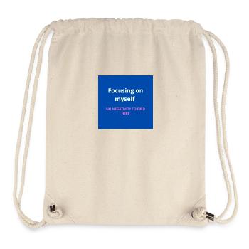 Focusing on myself - Stanley/Stella Recycled Gym Bag - natural - Front