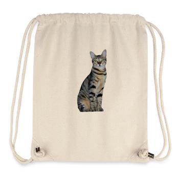 Katze Kätzchen getigert Tigerkatze - Stanley/Stella recycelter Gym Bag - Naturweiß - Vorne