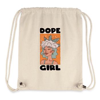 Une fille au top - Sac à cordon recyclé Stanley/Stella - blanc naturel - Devant