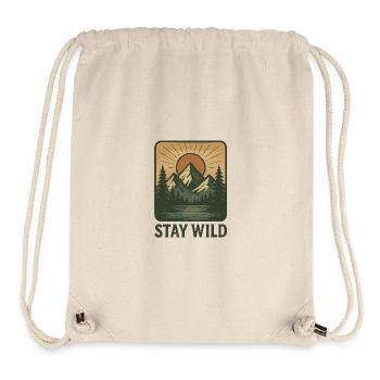 stay wild - Stanley/Stella Recycled Gym Bag - natural - Front