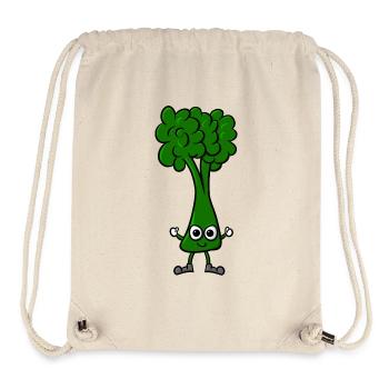 Brokkoli Comic - Stanley/Stella recycelter Gym Bag - Naturweiß - Vorne