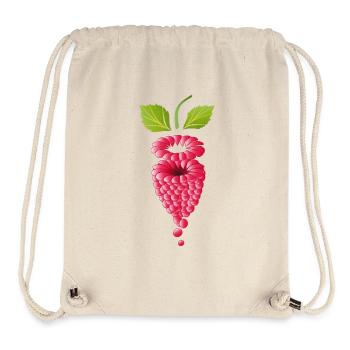 floating pink ripe raspberry - Stanley/Stella Recycled Gym Bag - natural - Front