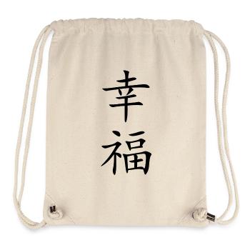 Lucky black - Stanley/Stella Recycled Gym Bag - natural - Front