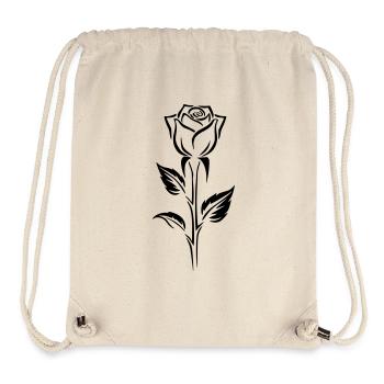 Einfaches Rosen-Logo-Design - Stanley/Stella recycelter Gym Bag - Naturweiß - Vorne