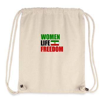 Women life freedom - Sac à cordon recyclé Stanley/Stella - blanc naturel - Devant