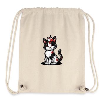 Cat Comic Crown - Stanley/Stella Recycled Gym Bag - natural - Front
